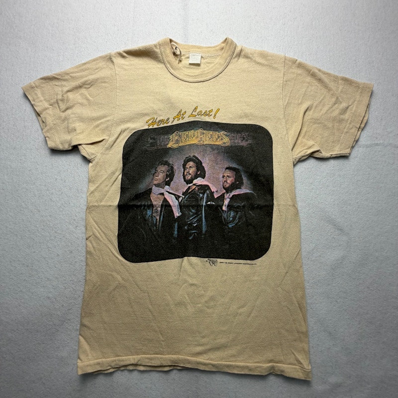 Bee Gees Here At Last! T-Shirt Tan