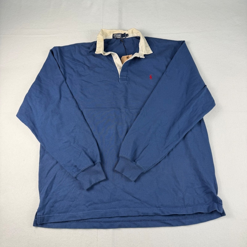 Polo by Ralph Lauren Rugby Shirt Blue White