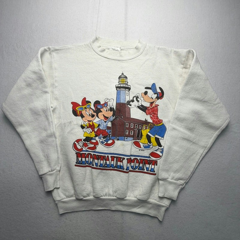 Disney Montauk Point Graphic Sweatshirt White