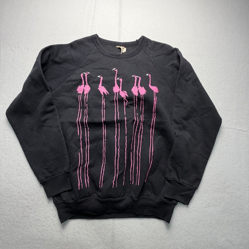 NuWest Flamingos Crewneck Sweatshirt Black