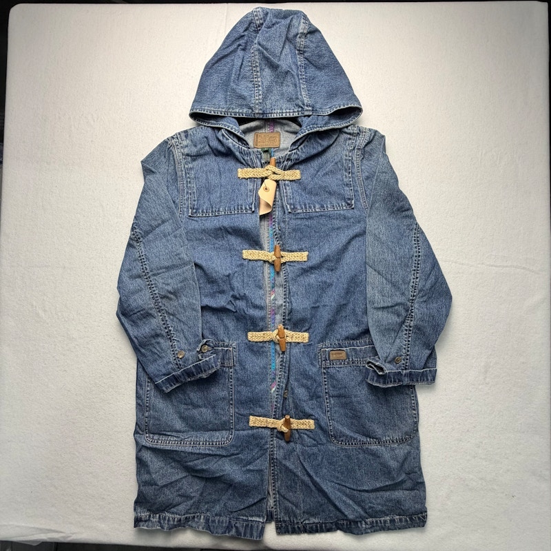 Lauren Jeans Co Denim Hooded Jacket Blue