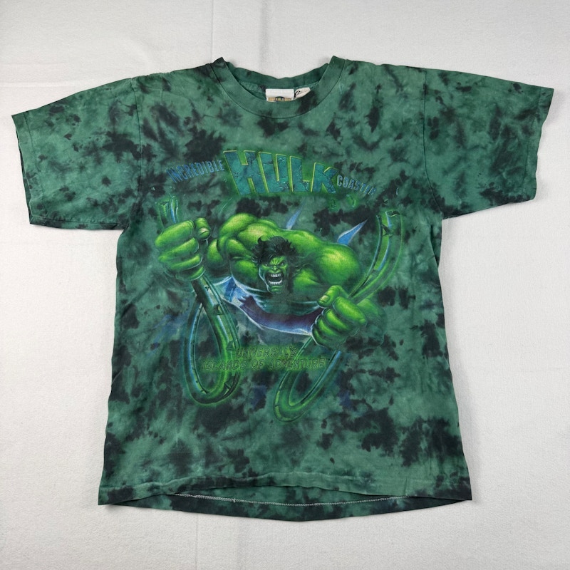 Universal Studios Incredible Hulk Coaster T-Shirt Green