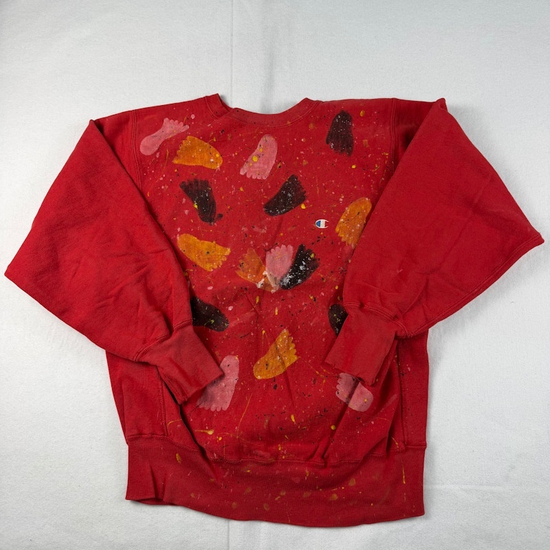 Champion Reverse Weave Warmup Sweatshirt Red