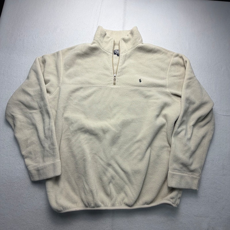 Polo by Ralph Lauren Fleece Half-Zip Pullover Beige