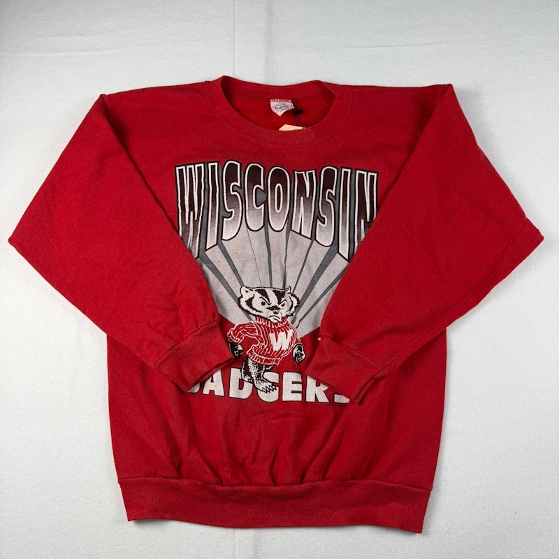 Tultex Wisconsin Badgers Sweatshirt Red