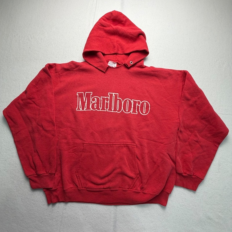 Marlboro Logo Hoodie Red
