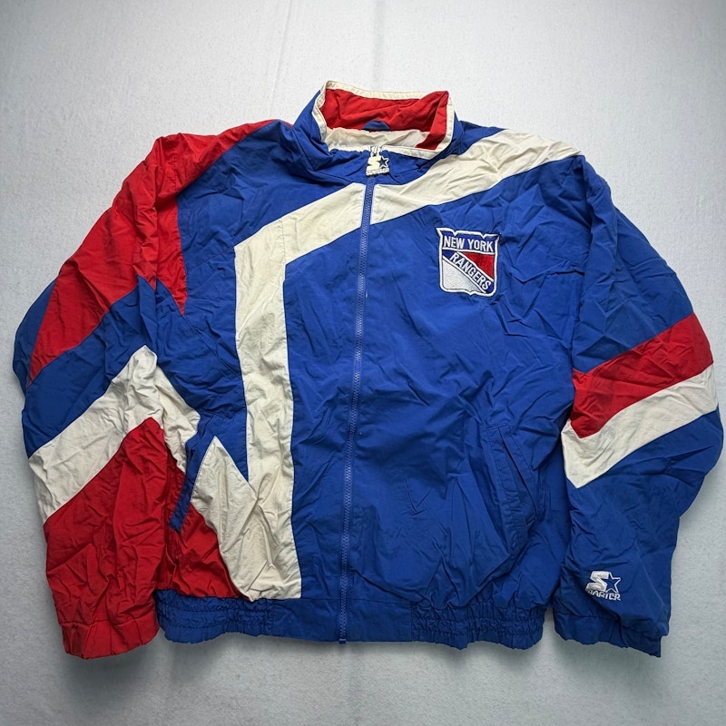 Starter New York Rangers Windbreaker Blue