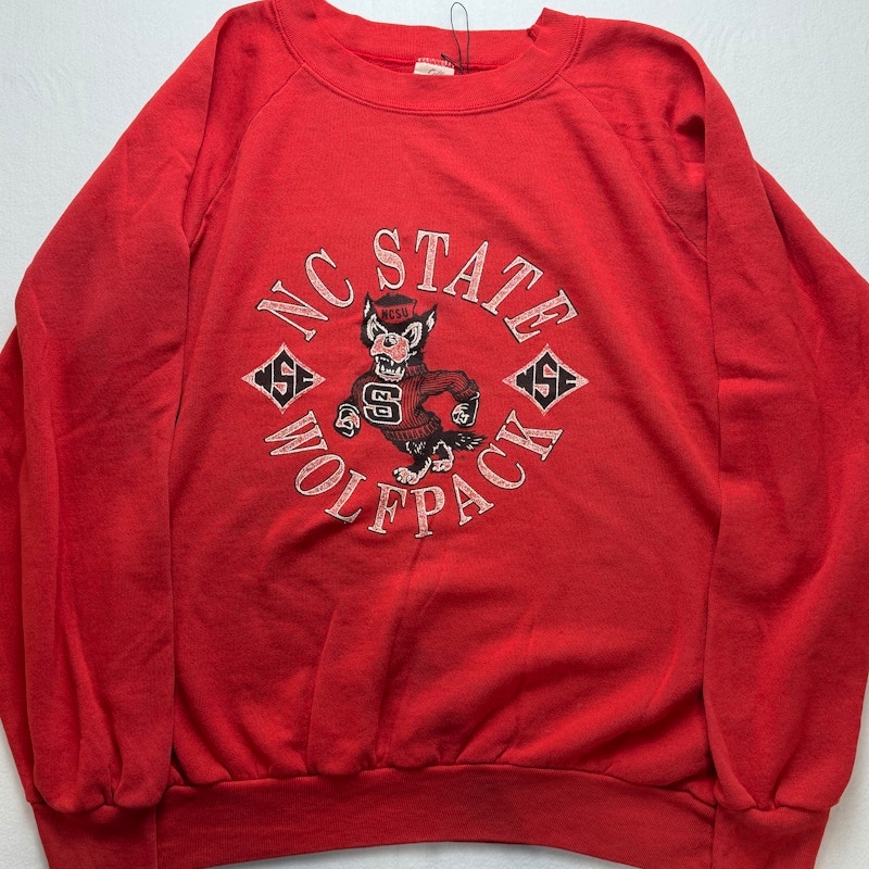 College NC State Wolfpack Crewneck Sweatshirt Red