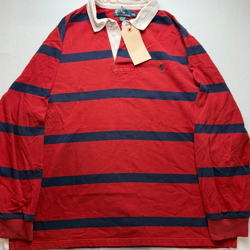 Polo by Ralph Lauren Rugby Shirt Red Navy