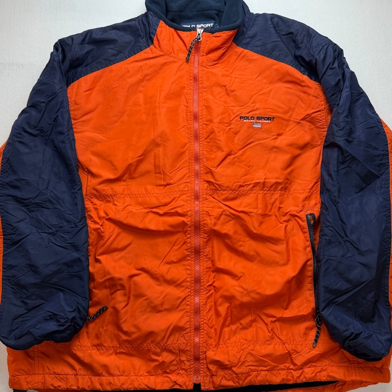Polo Sport Ralph Lauren Nylon Jacket Orange Navy