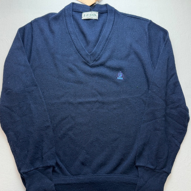 IZOD V-Neck Sweater Navy
