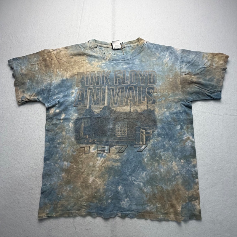 Liquid Blue Pink Floyd Animals 1977 T-Shirt Blue