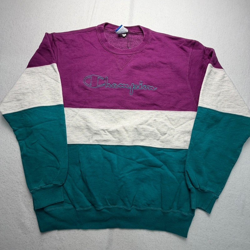 Champion Colorblock Embroidered Logo Sweatshirt Multi
