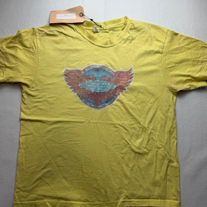 Harley-Davidson Winged Logo T-Shirt Yellow