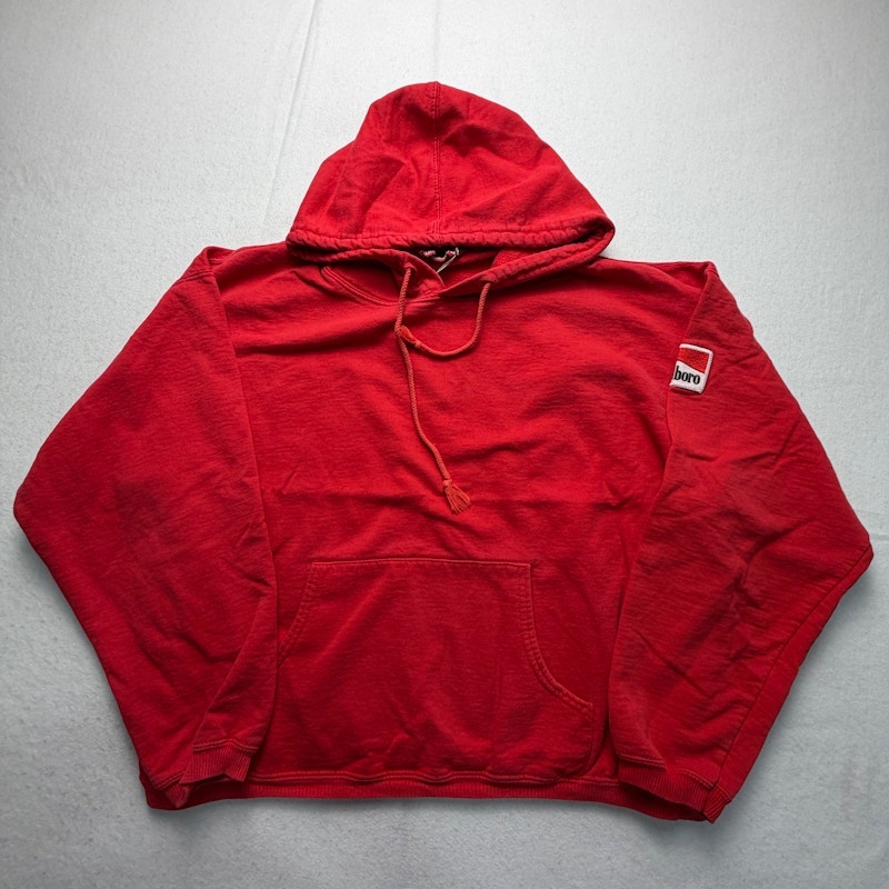 Marlboro Sleeve Logo Hoodie Red