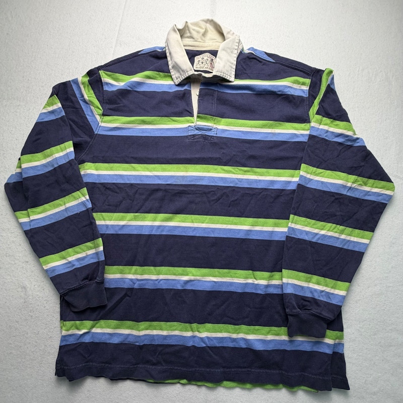 G.H. Bass & Co. Striped Rugby Shirt Navy Multi