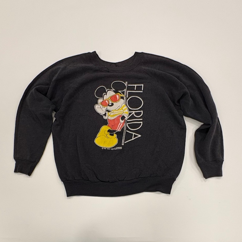 Velva Sheen Florida Mickey Sweatshirt Black