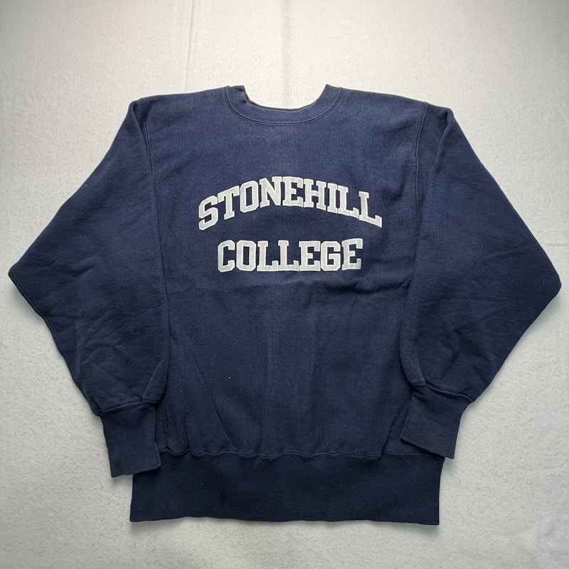 Champion Reverse Weave Stonehill College Sweatshirt Navy