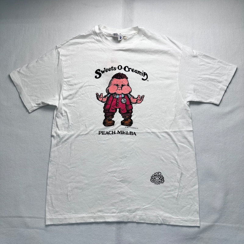 Hanes Sweets-O-Creamin Peach Melba T-Shirt White