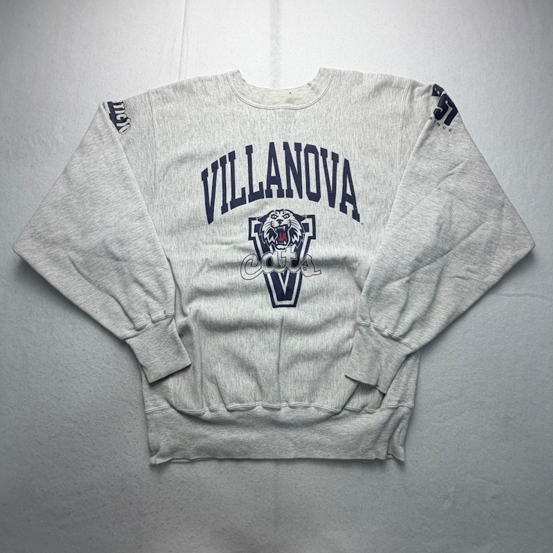 Champion Villanova Wildcats Reverse Weave Sweatshirt Grey