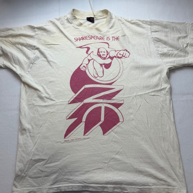 Folger Shakespeare Library Shakespeare Is The T-Shirt Cream