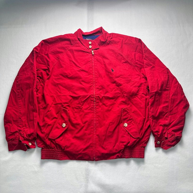 Polo by Ralph Lauren Harrington Jacket Red Zip Up