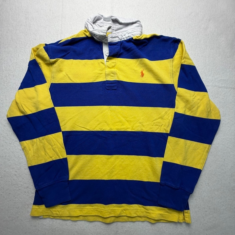 Polo by Ralph Lauren Striped Rugby Shirt Yellow/Blue