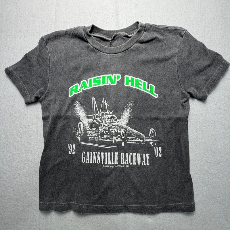 Brandy Melville Raisin' Hell Gainsville Raceway T-Shirt Black