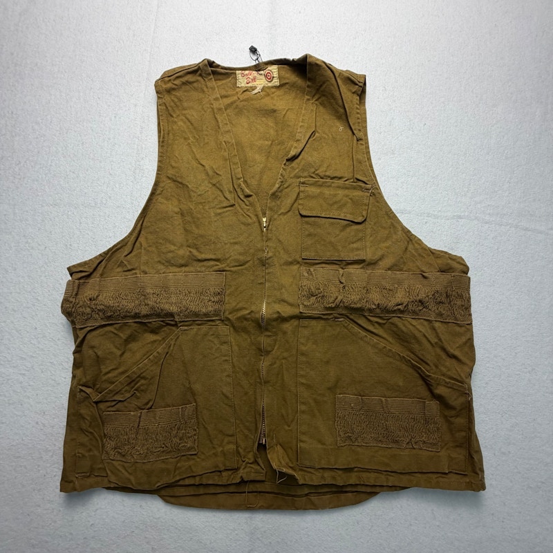 Bullseye Bill Vintage Hunting Vest Brown