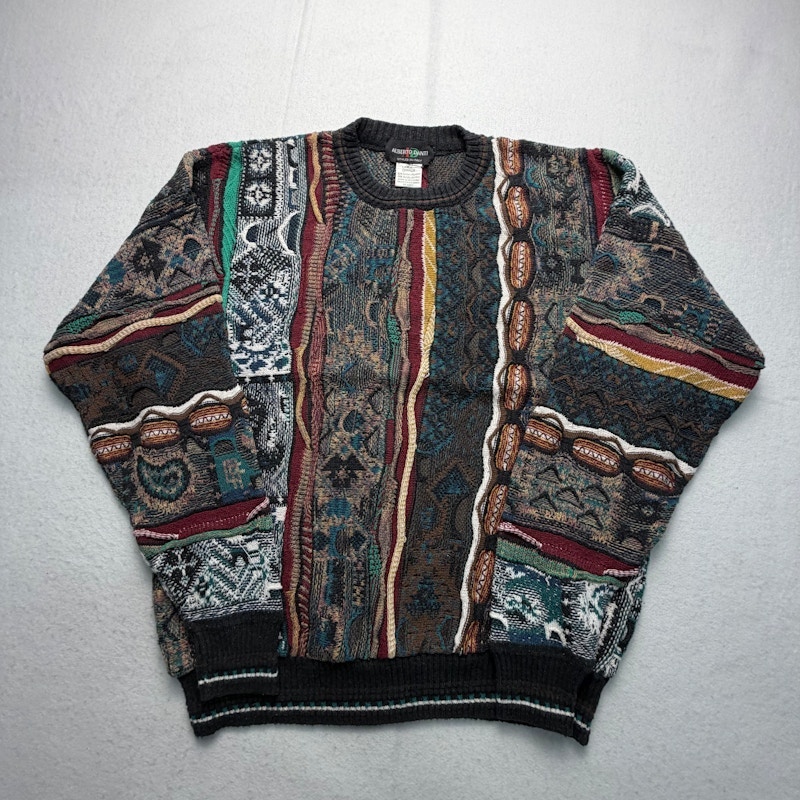 Alberto Danti Abstract Pattern Knit Sweater Multicolor