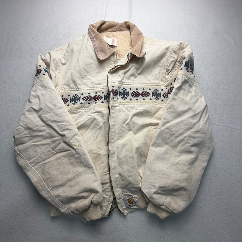 Carhartt Southwest Pattern Blanket-Lined Jacket White