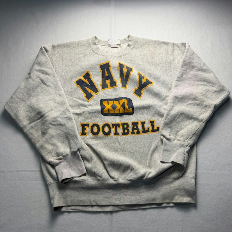 Lee Navy Football Sweatshirt Grey