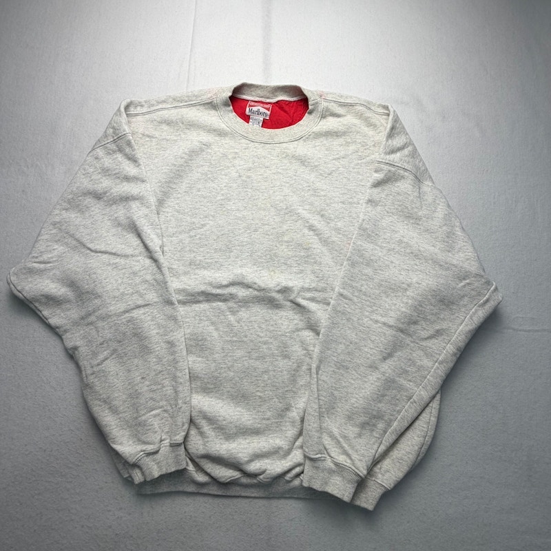 Marlboro Adventure Team Crewneck Sweatshirt Grey Red