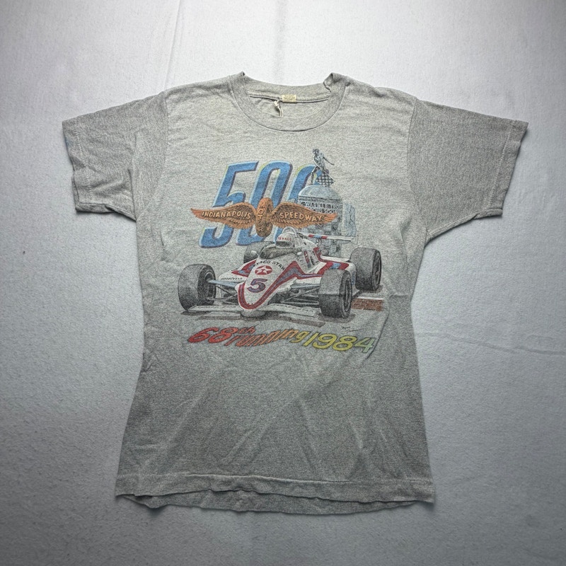 Screen Stars Indianapolis 500 68th Running 1984 T-Shirt Grey