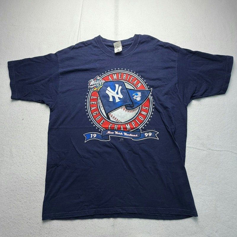 Pro Player New York Yankees 1999 American League Champions T-Shirt Navy