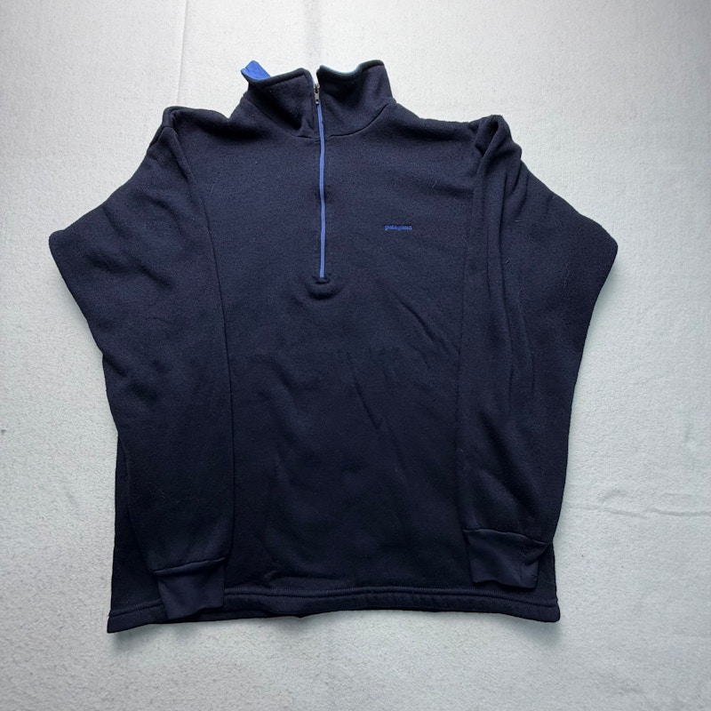 Patagonia Capilene Quarter Zip Pullover Navy
