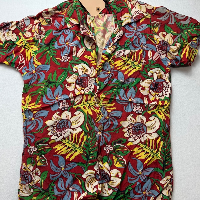 Reminiscence Aloha Shirt Red