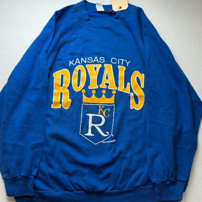 Artex Kansas City Royals Crewneck Sweatshirt Blue