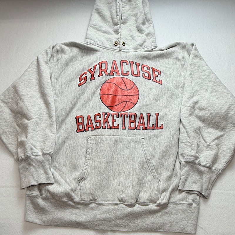 Champion Reverse Weave Syracuse Basketball Hoodie Grey