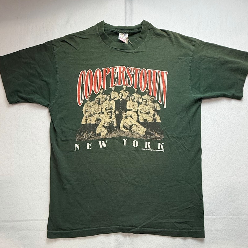 Fruit of the Loom Cooperstown New York T-Shirt Green