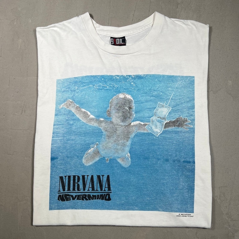 1992 Nirvana Nevermind White Tee