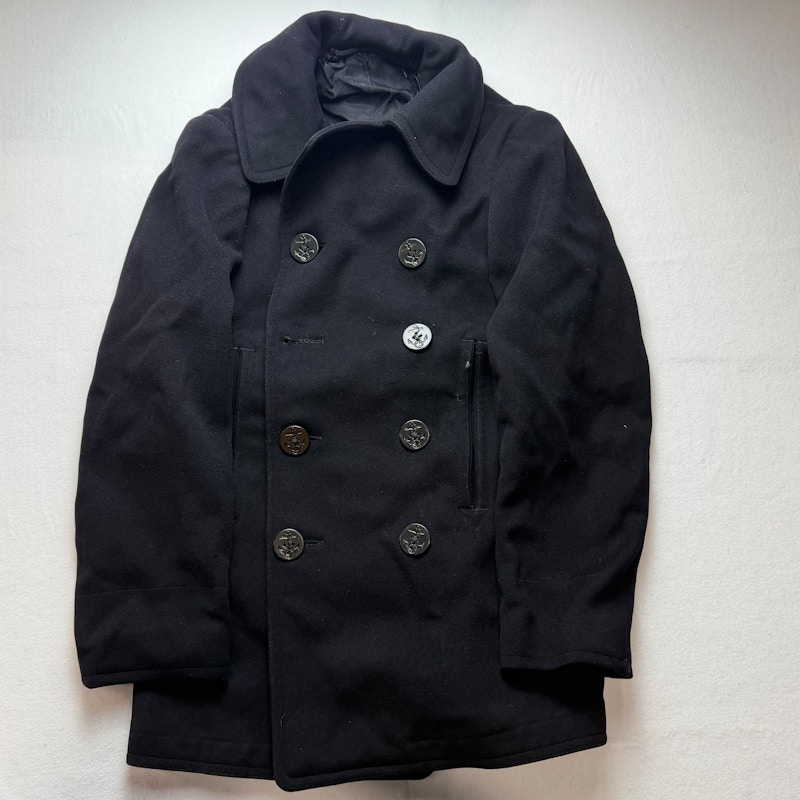 U.S. Navy Pea Coat Black