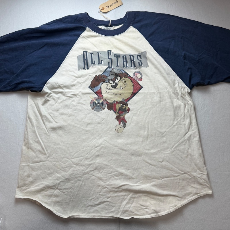 Acme Clothing Co. Looney Tunes All Stars T-Shirt Navy/White