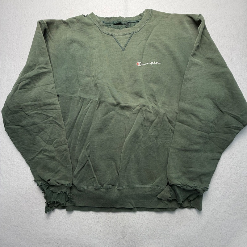 Champion Script Logo Sweatshirt Green