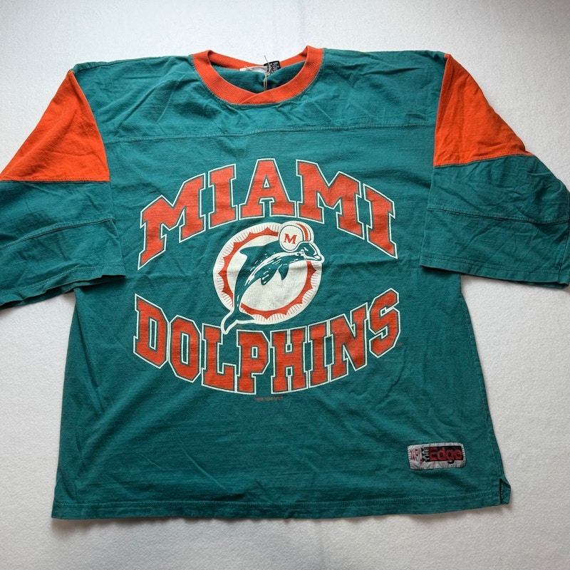 The Edge Miami Dolphins T-Shirt Teal Orange