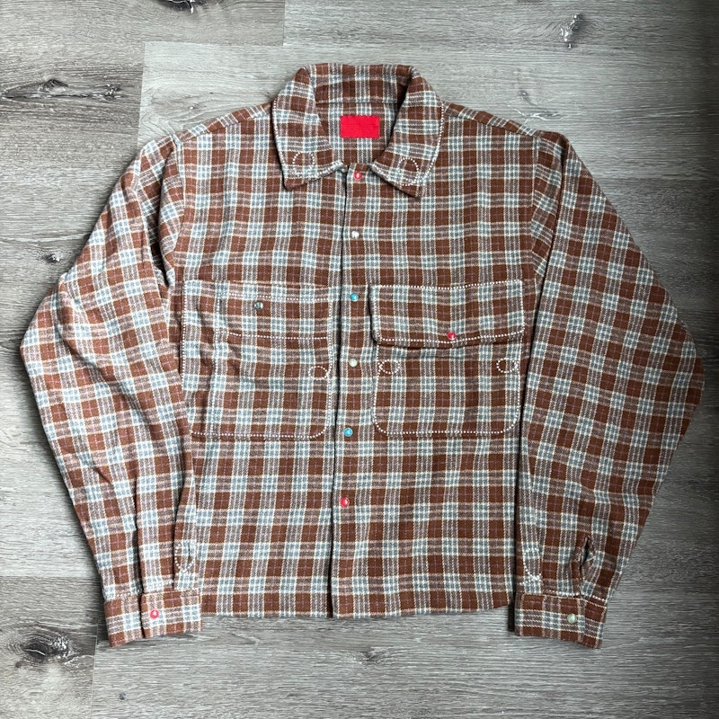 Fugazi Western Stone Snap Flannel Brown