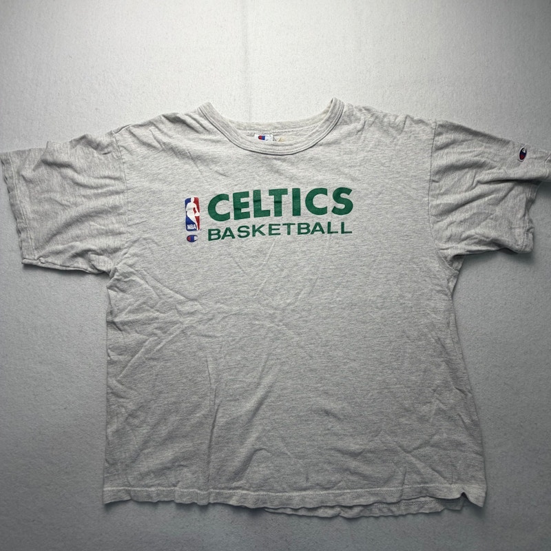 Champion Boston Celtics Basketball T-Shirt Gray