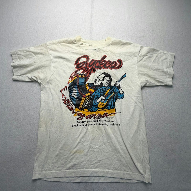 Zydeco Extravaganza Blackham Coliseum Event T-Shirt Off-White
