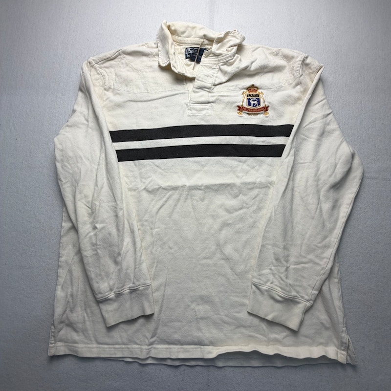 Polo by Ralph Lauren Rugby Shirt Cream Black