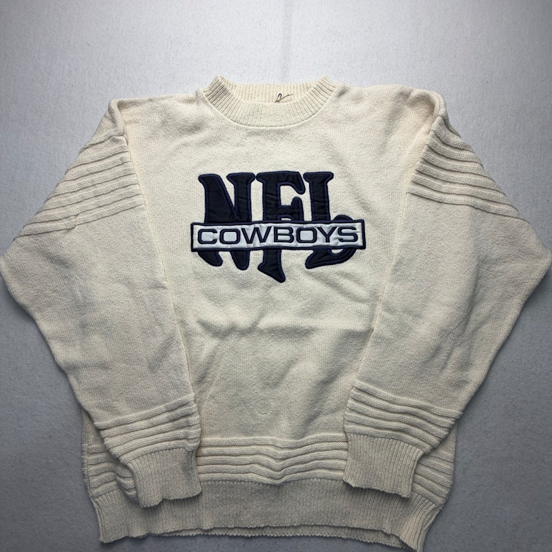 Nutmeg Mills NFL Dallas Cowboys Sweater Cream